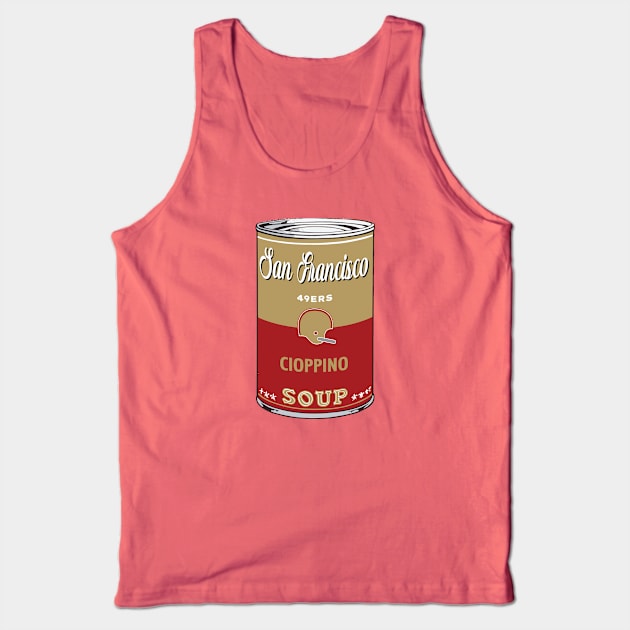 San Francisco 49ers Soup Can Tank Top by Rad Love